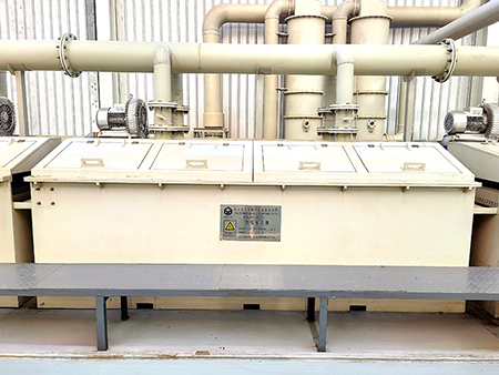 Six-stage water rinsing tank