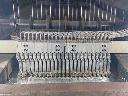 Nitrogen wiping air knife